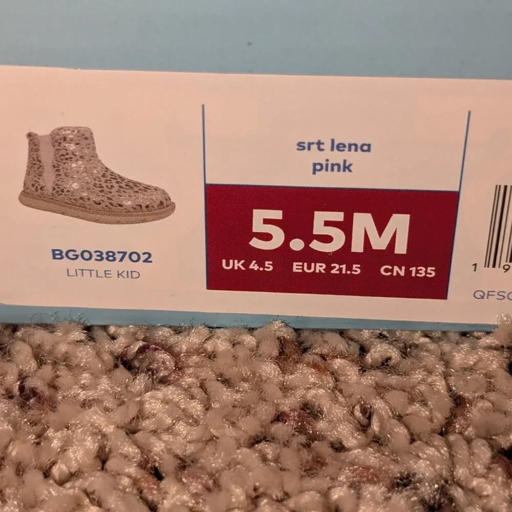 Stride Rite SRT Lena Pink Leopard Boots 5.5M - Picture 5 of 9